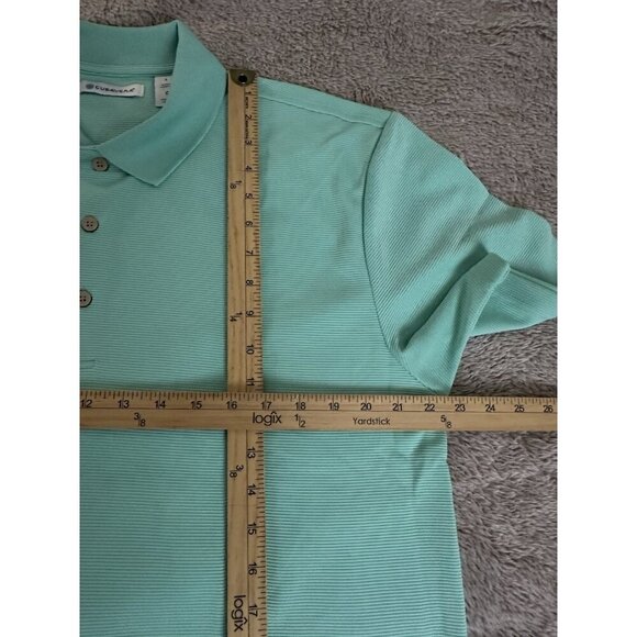 Cubavera Solid Textured Polo Moisture Wicking Cascade Polo Mens Sz L New - Picture 7 of 15